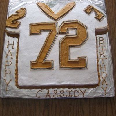 Football Jersey Birthday Cake