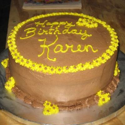 Susan's Sunflower Birthday Cake