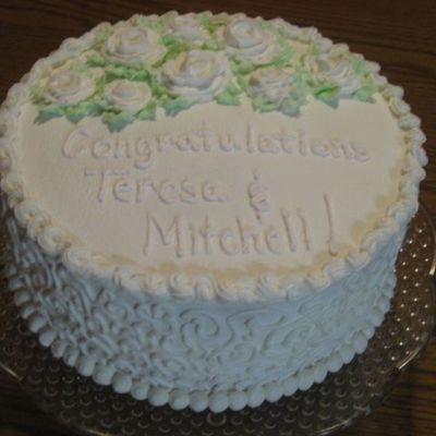 White Roses And And Swirls