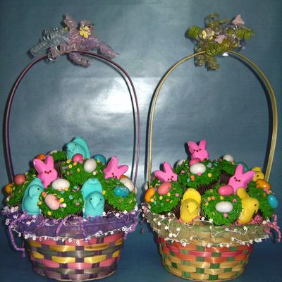 Easter Basket Cupcake Bouquets