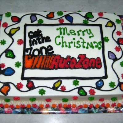 Auto Zone Christmas Cake
