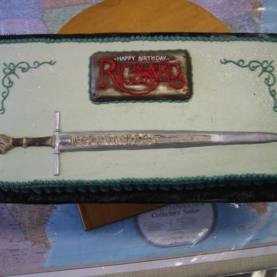 Narnia Sword Birthday Cake
