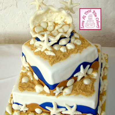 Beach Wedding Cake