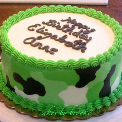 Lime Camo Cake