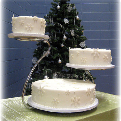 Snowflake Wedding Cake