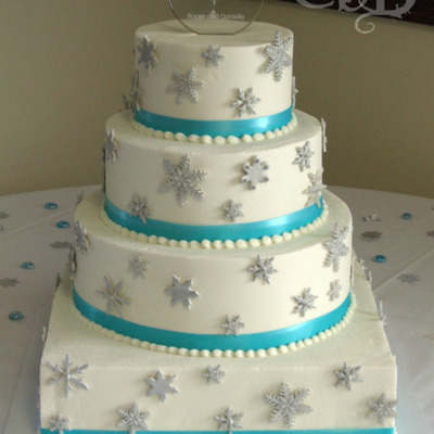 Snowflake Wedding Cake