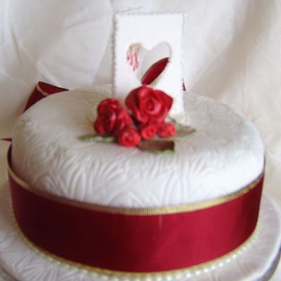 Ruby Wedding Cake