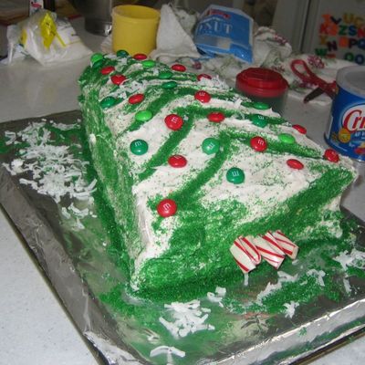 Christmas Tree Layer Cake