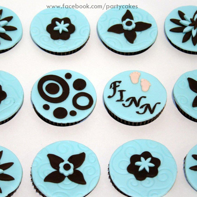 Funky Baby Boy Cupcakes