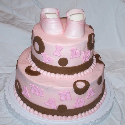 Pink And Brown Baby Shower