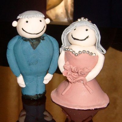 Old Couple Cake Toppers
