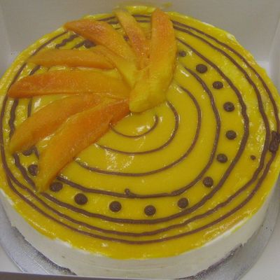 Mango Caramel Cheesecake