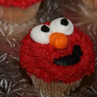 Elmo Cupcakes