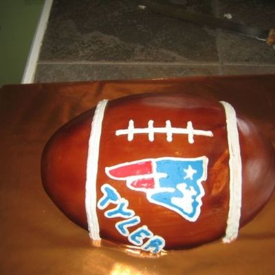 Patriots Football Cake