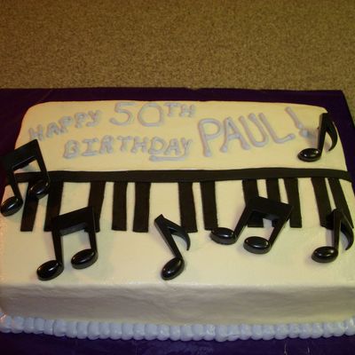 Paino Birthday Cake