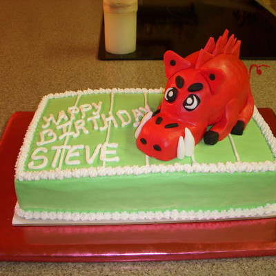 Razorback Birthday Cake