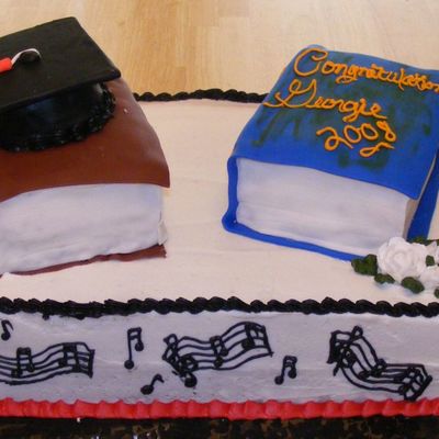 Book Grad Cake