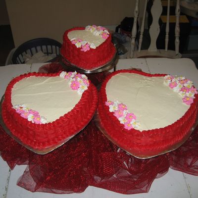 Three Tier Hearts