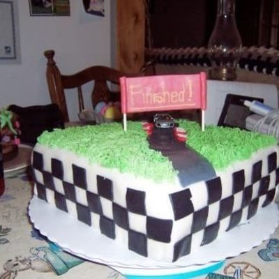 Race Car Graduation Cake
