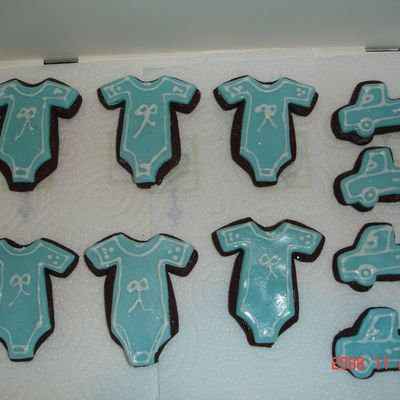 Baby Boy Onesie Biscuits