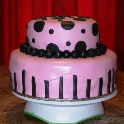 Pink & Black Stacked