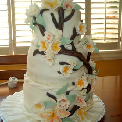 Plumeria Branch Cake