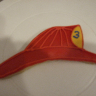 Fire Helmet Cookie