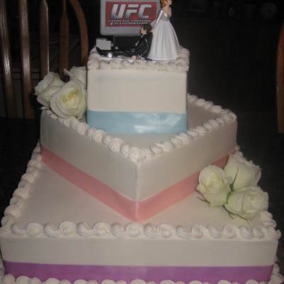 Square Wedding Cake