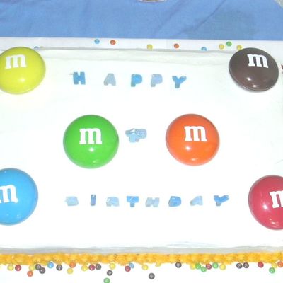 M & M Cake