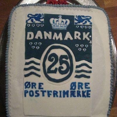 25 Years Woork In Danish Postoffice