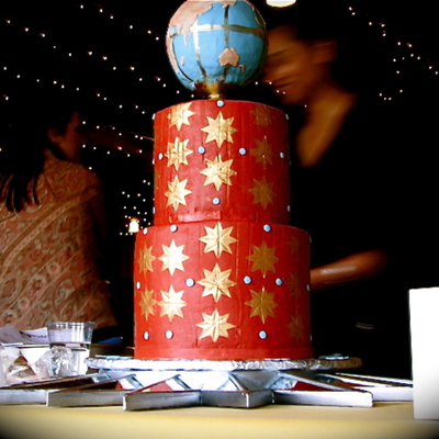 Starry World Wedding Cake