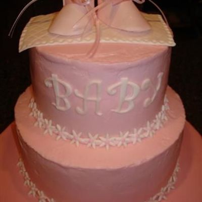 Daisy Baby Shower Cake