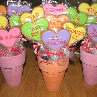 Valentine Cookie Bouquets