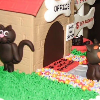 Close Up View Of Red Woof Inn