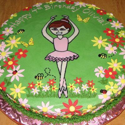 Ballerina In A Garden