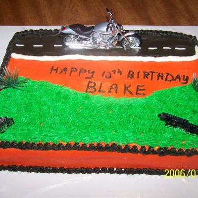 Harley Davidson Birthday Cake