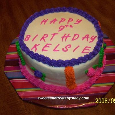 Colorful Birthday Cake