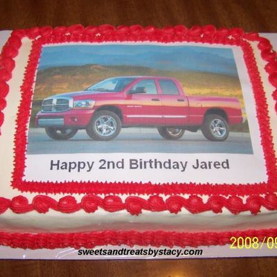 Truck Birthday Cake