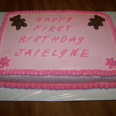 1St Birthday Bear Cake