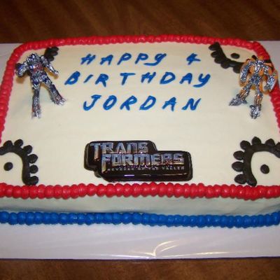 Transformers Birthday Cake