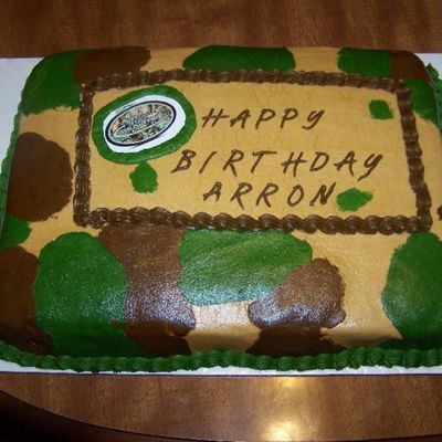 Camo Birthday Cake