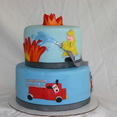 Copy Cat Fireman Cake