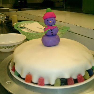 Purple Snowman