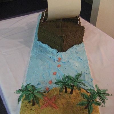 Pirate Ship Groom's Cake