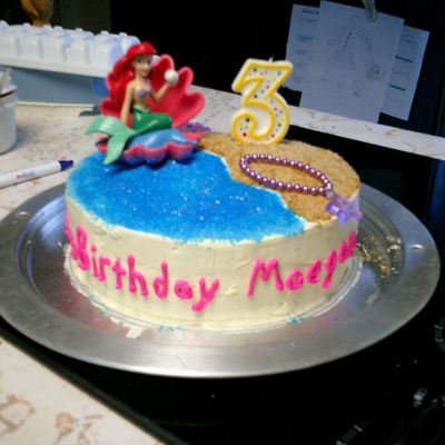 Ariel Birthday Cake