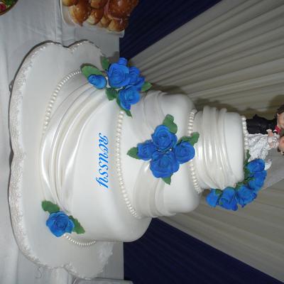 Torta De Bodas Con Drapeado