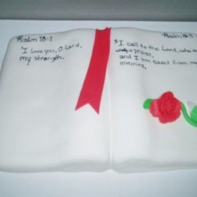 Carved Bible Cake