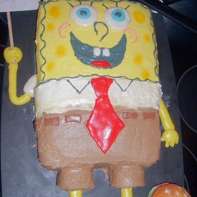Spongebob With Crabby Patty