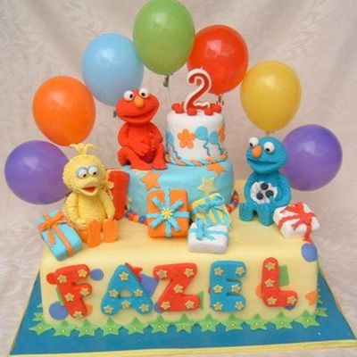 Baby Elmo, Big Bird, And Cookie Monster