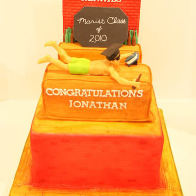 Bar Slide Graduation Cake
